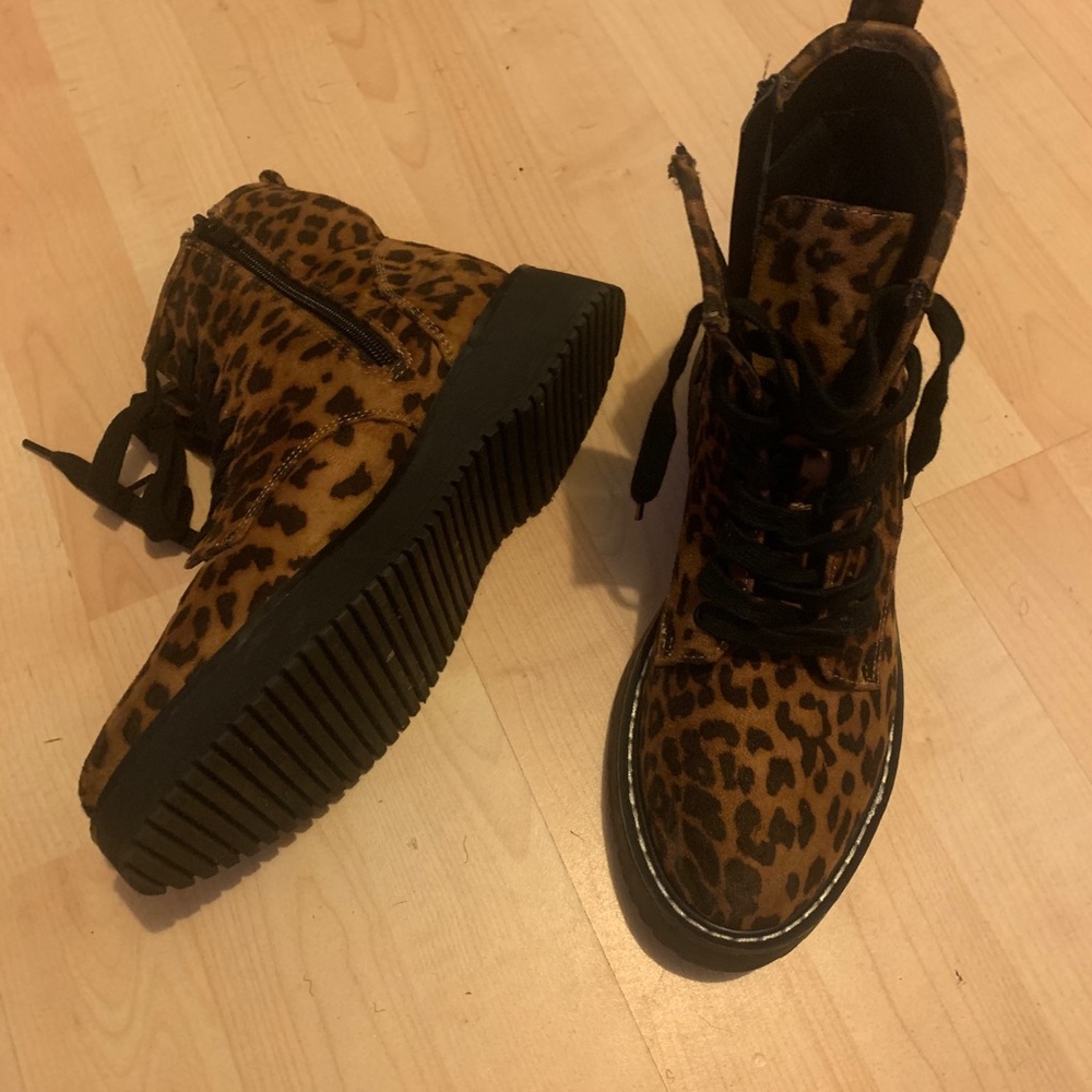 Leopard Print Booties